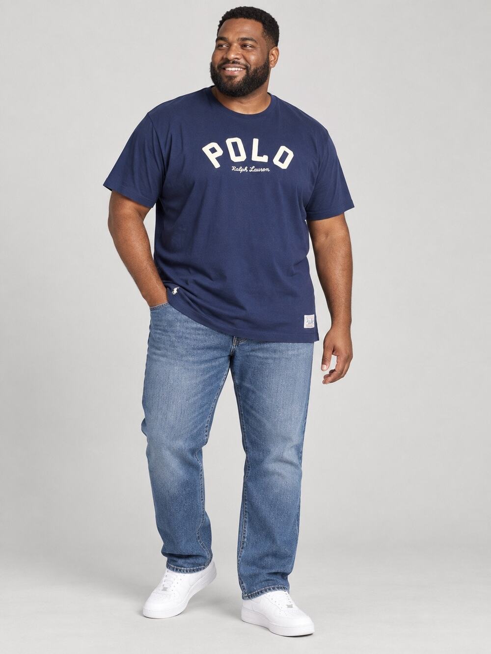 Polo Ralph Lauren Big & Tall Logo Graphic T-Shirt Navy 2XLT